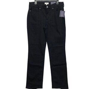 NYDJ MARLYN STRAIGHT LEG DARK RINSE BLUE JEANS SIZE 12‎ X 32 NEW WITH TAG